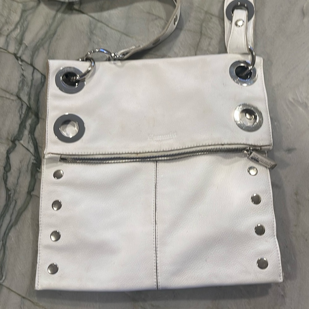White/silver hammit crossbody
